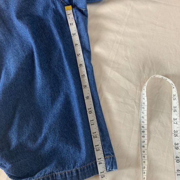 Rebecca Malone Size PXL 100% Cotton Blue Jean Denim Pull-Up Capri Pants - Picture 5 of 8